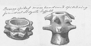 Bronze maceheads from Suffolk and Wiltshire