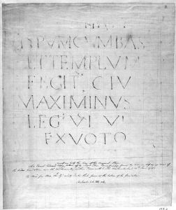 Roman inscription from Tynemouth Castle