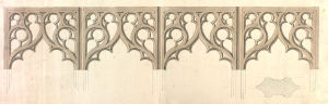 Medieval gothic tracery