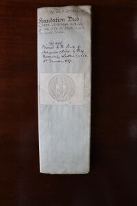 Foundation deed of the Free Grammar School, Exeter
