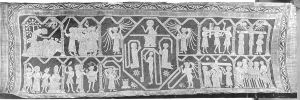 Medieval English lace altar frontal