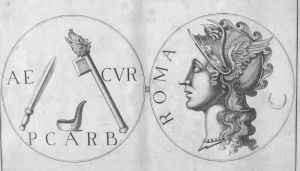 Roman bronze medallion