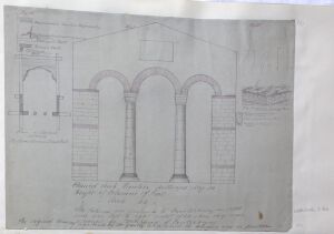 [Chancel Arch at St Mary's Abbey, Reculver, Kent]