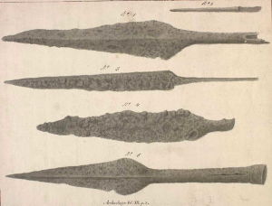 Roman iron weapons from Derbyshire