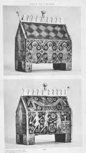 Medieval enamelled reliquary